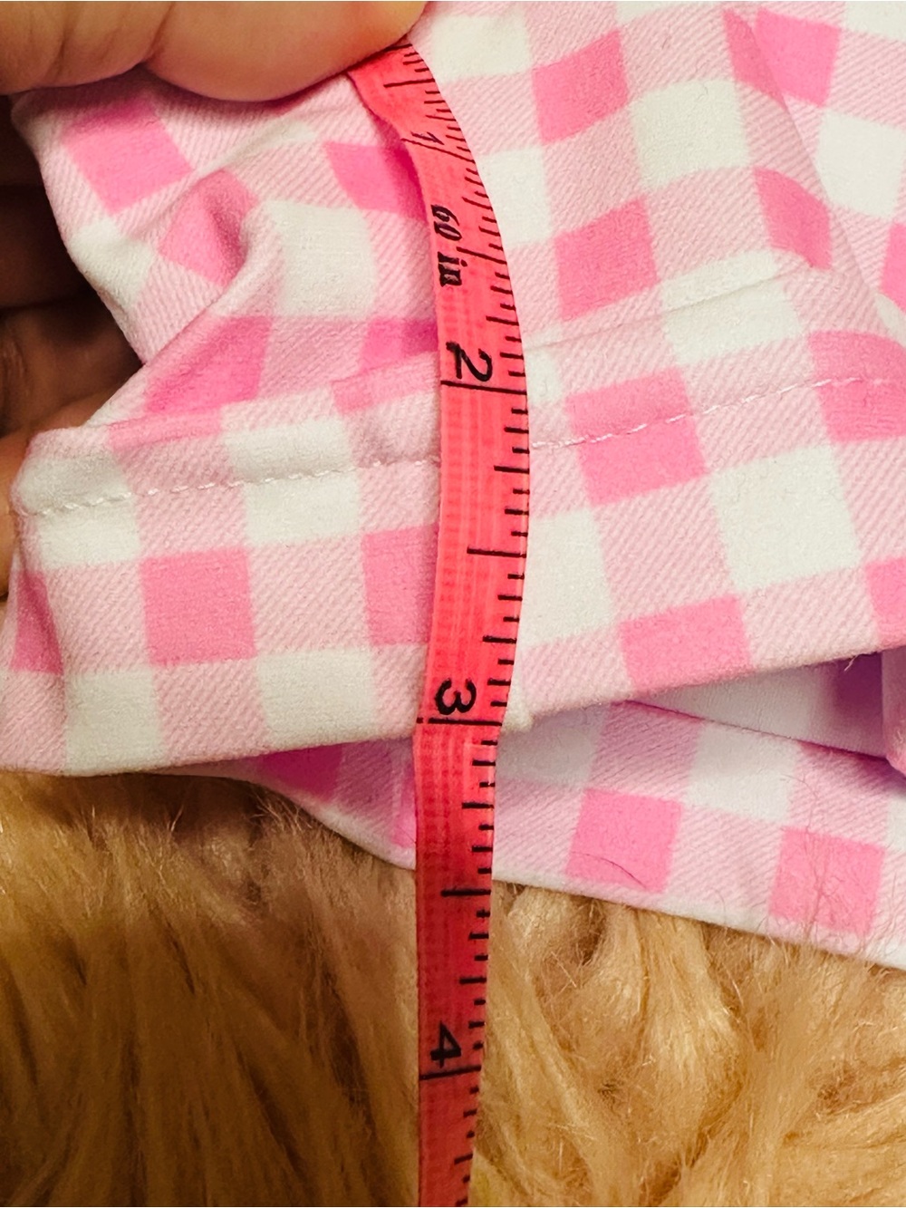 Pink Gingham 'BABY' Ruffle Short Overalls - Picture 8 of 15
